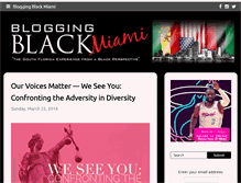 Tablet Screenshot of bloggingblackmiami.com